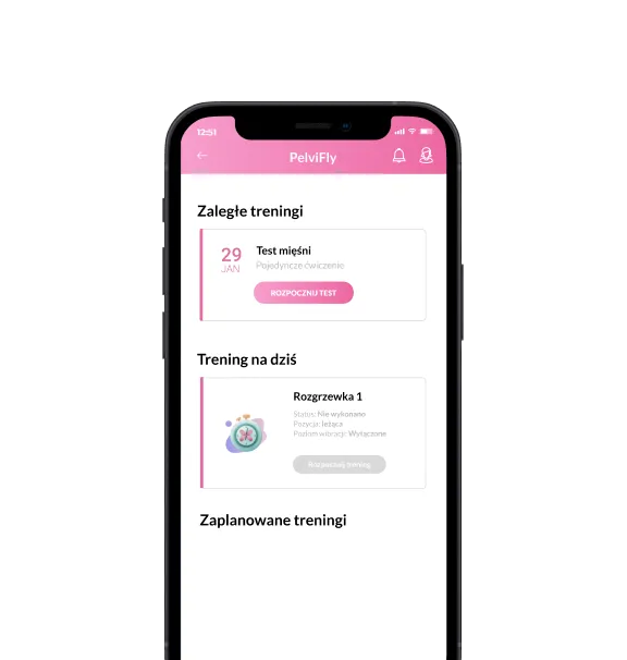 pelvifly healthcare cross-platform mobile app card
